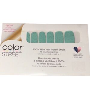 Color Street Teal Nail Polish Strips